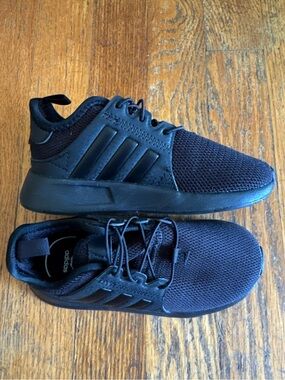 adidas Baby Toddler Running Shoes Black Size 9K Ortholite New